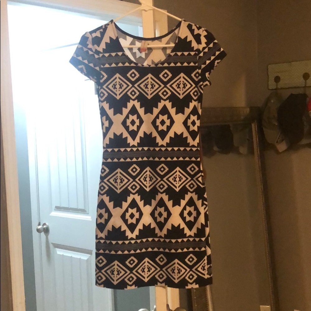 Black and white dress